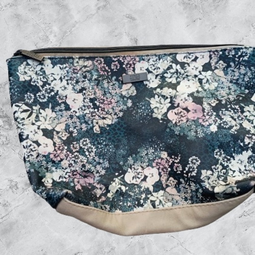 Jones New York Floral Blue and Cream Women's Bag